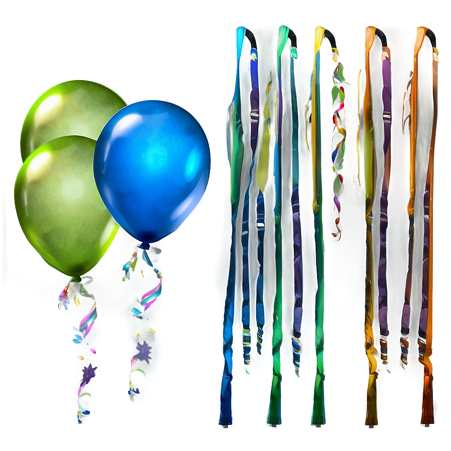 Vibrant Blue Balloons Png Awm15