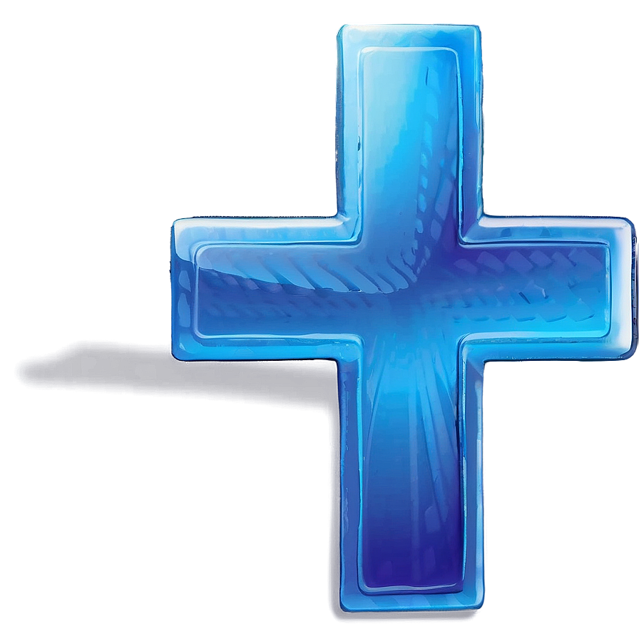 Vibrant Blue Cross Picture Png 06292024