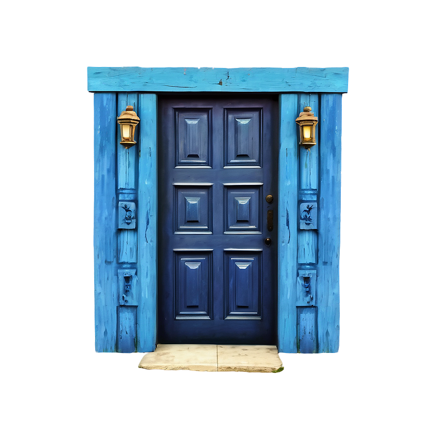 Vibrant Blue Door Png 05042024