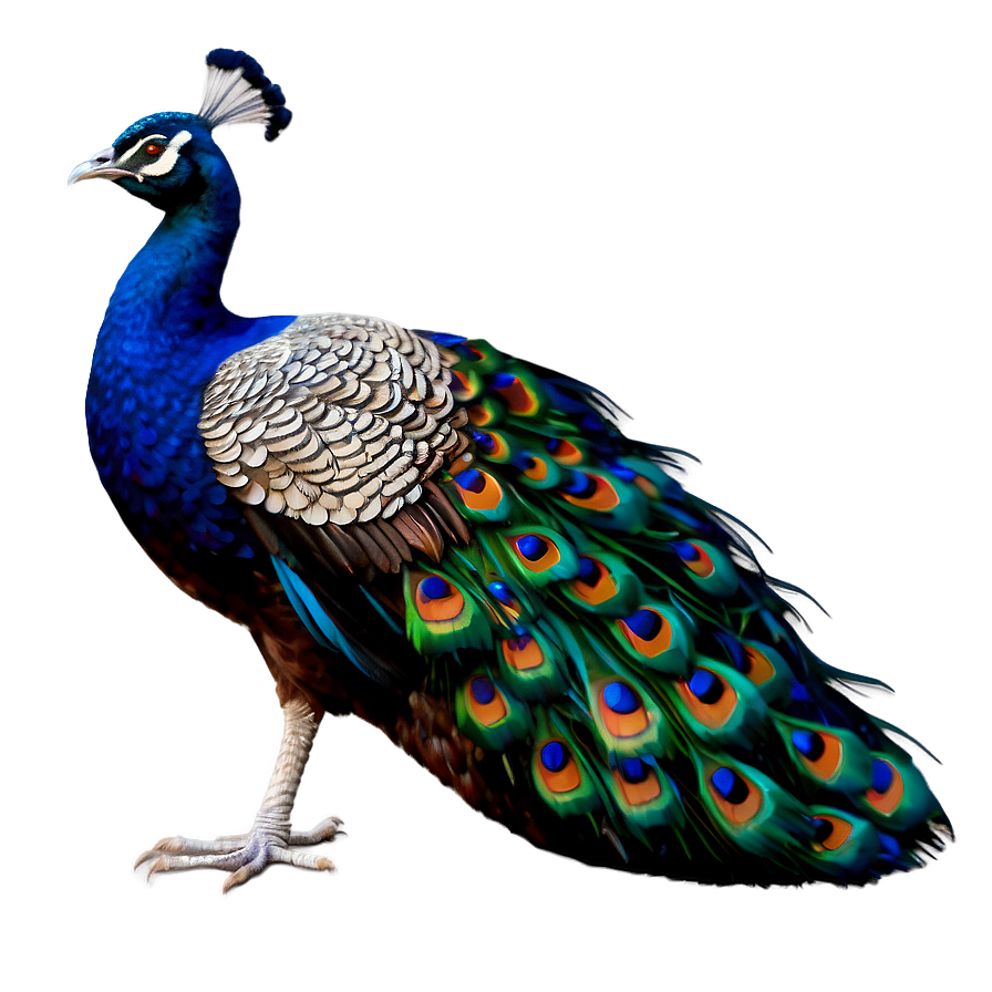 Vibrant Blue Peacock Png 16