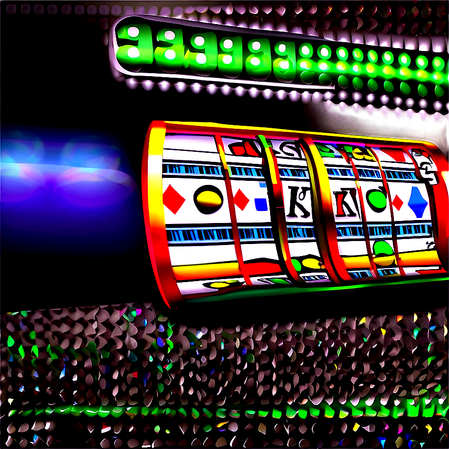 Vibrant Casino Slot Machine Spinning