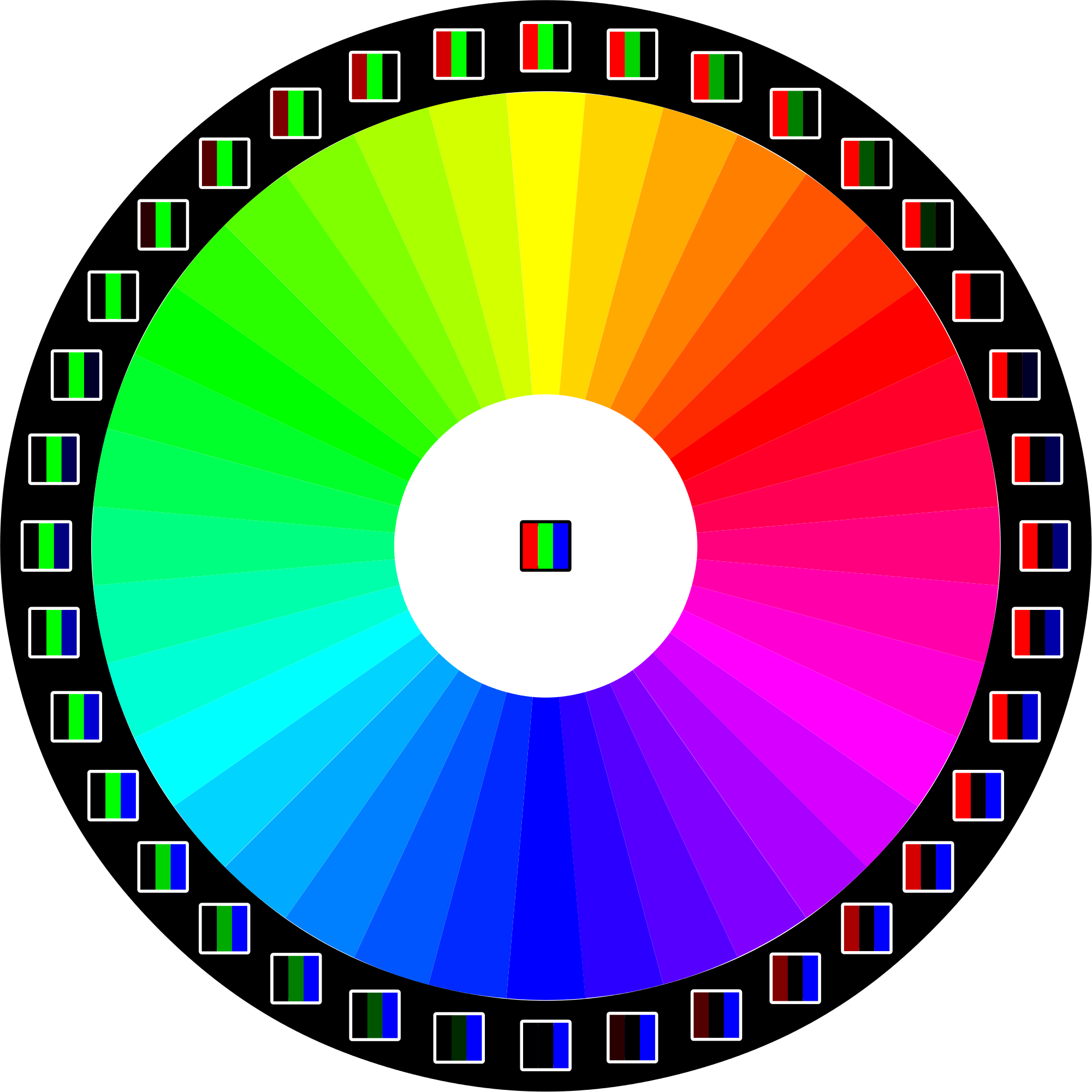 Vibrant Color Wheel Graphic