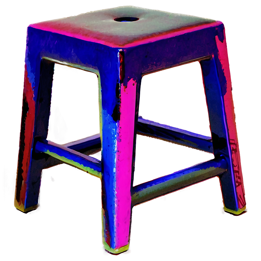 Vibrant Colored Barstool Png Tlm