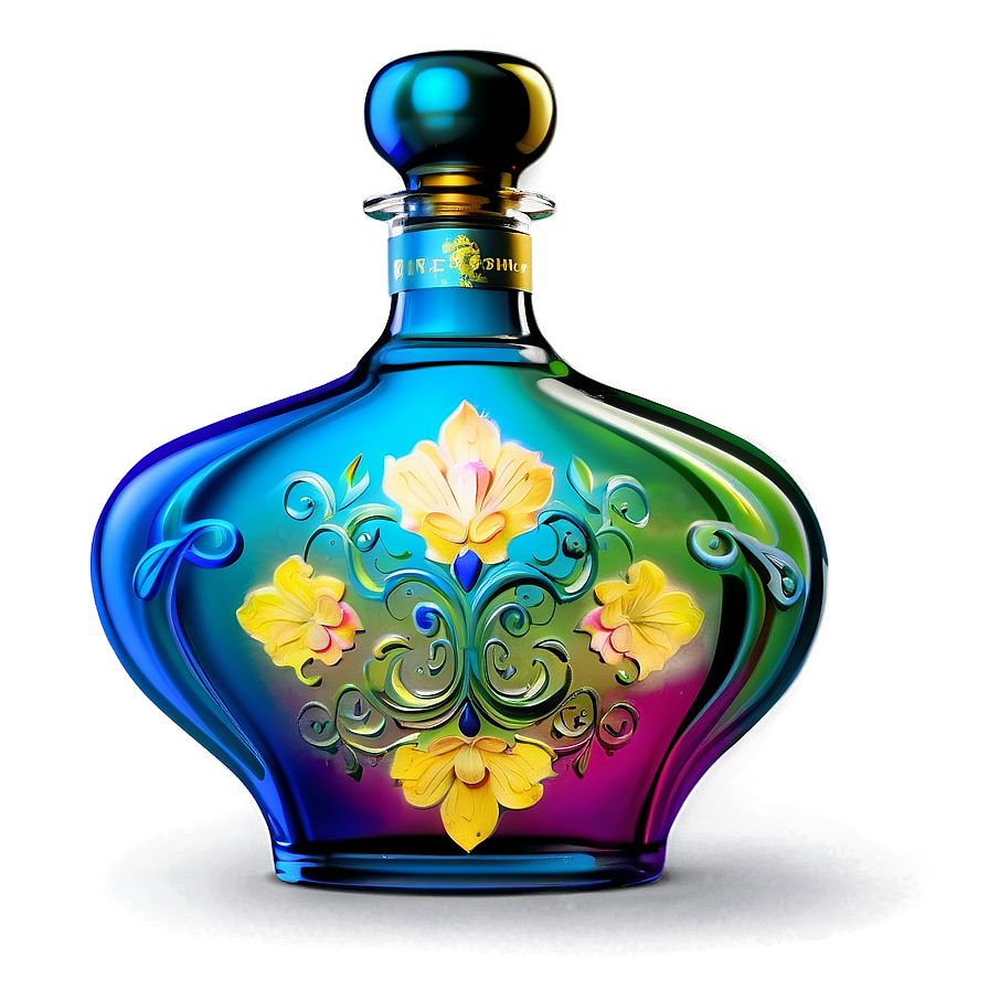 Vibrant Colored Liquor Bottle Png 55