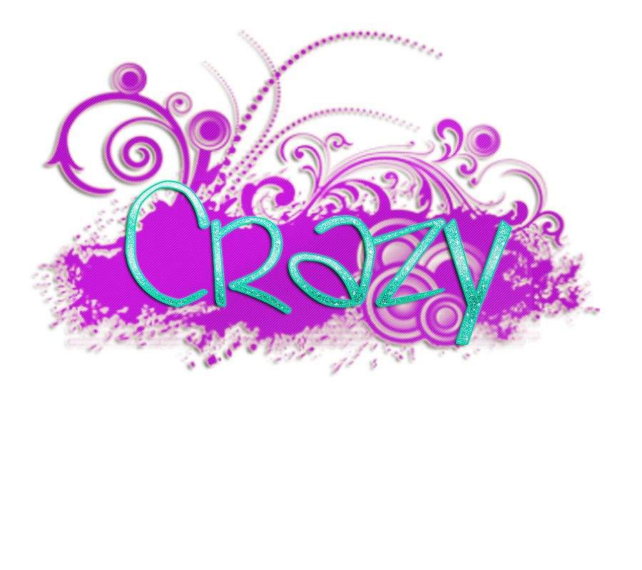 Vibrant Crazy Text Graphic