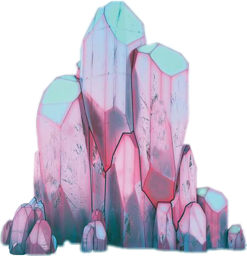 Vibrant Crystal Formation