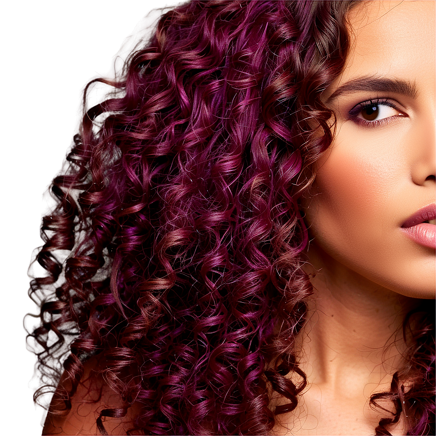 Vibrant Curly Hair Color Png Rcy