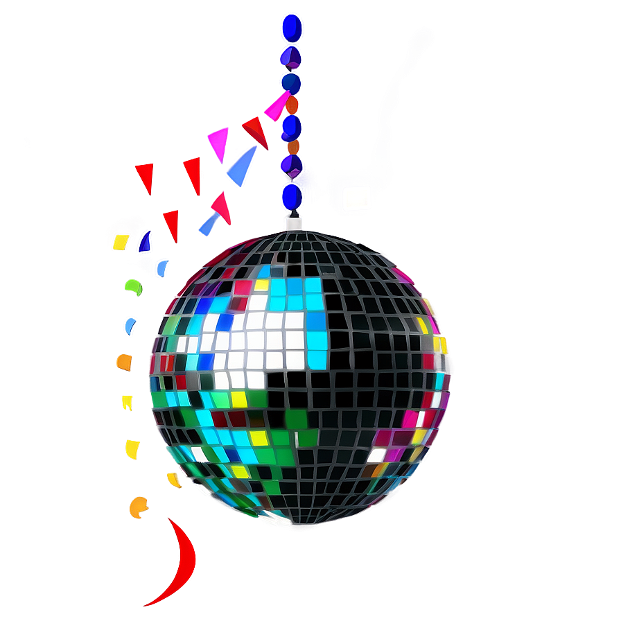 Vibrant Disco Ball Celebration