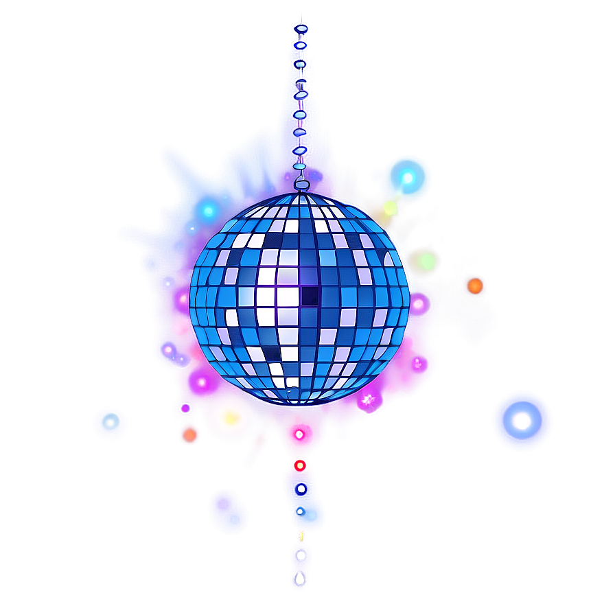 Vibrant Disco Ball Illustration