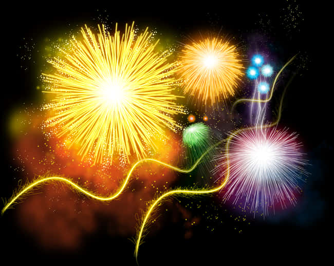 Vibrant Diwali Fireworks Display