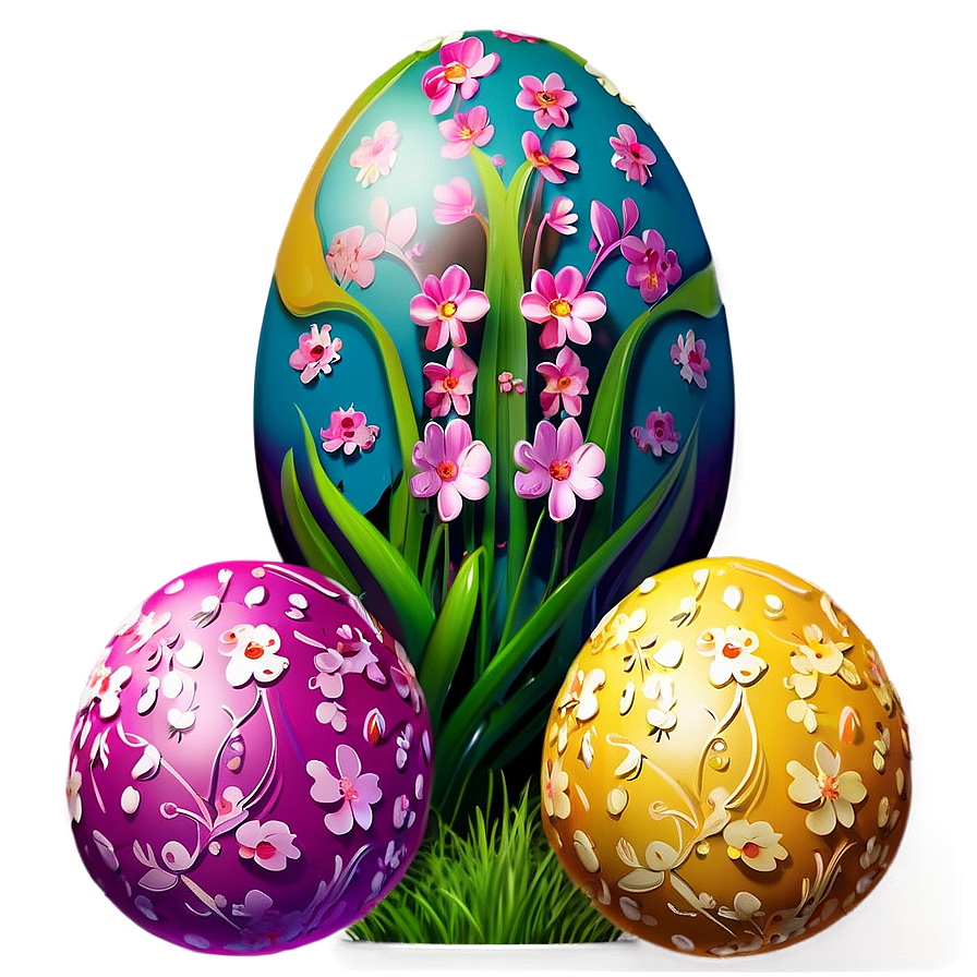 Vibrant Easter Flowers Png Exg5