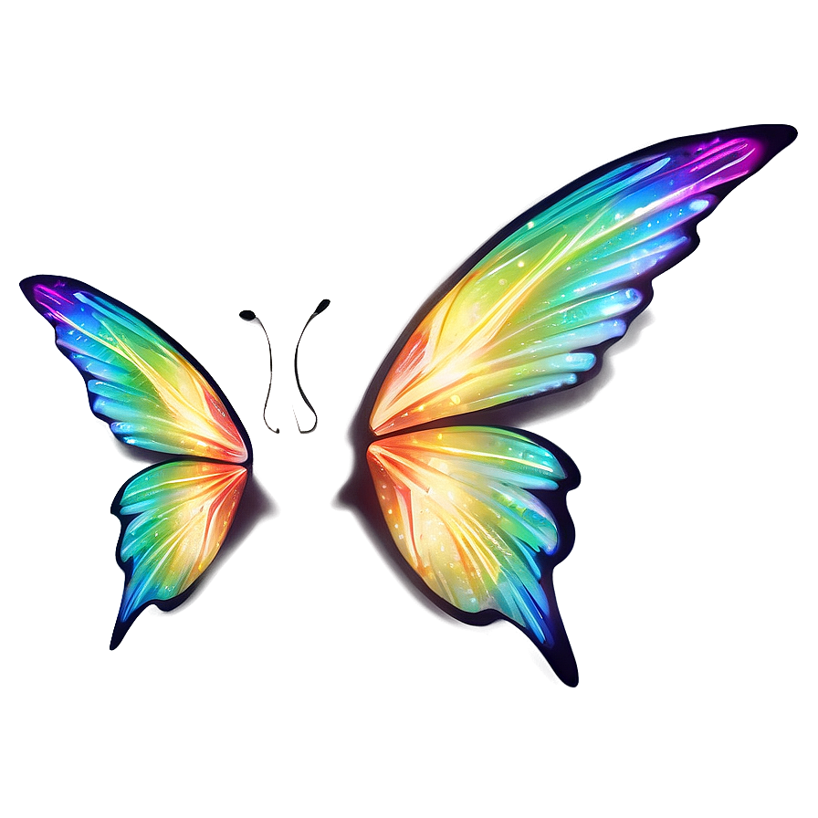 Vibrant Fairy Wings Silhouette Png 05252024