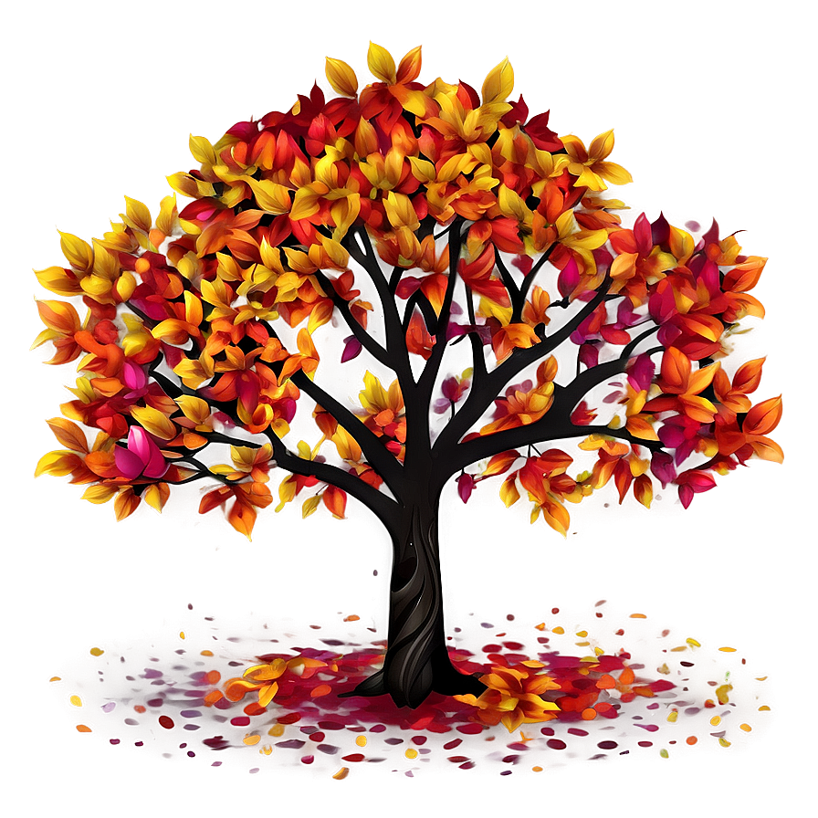 Vibrant Fall Tree Png 37