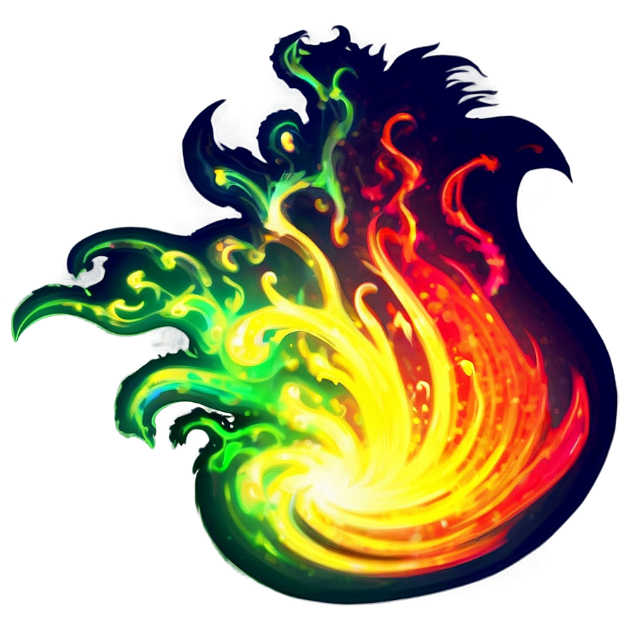 Vibrant Fire Effect Png Ram