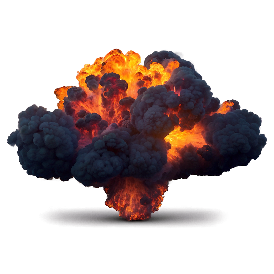 Vibrant Fire Explosion Png 55
