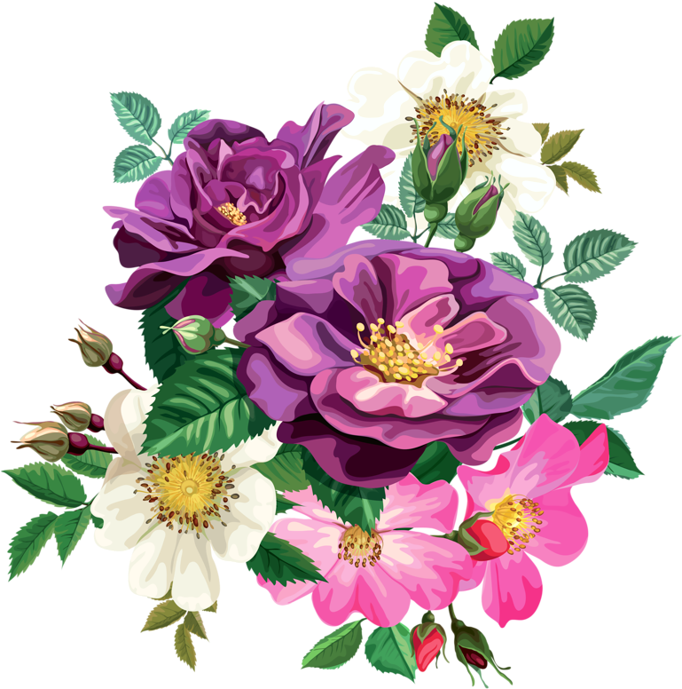 Vibrant_ Floral_ Bouquet_ Graphic
