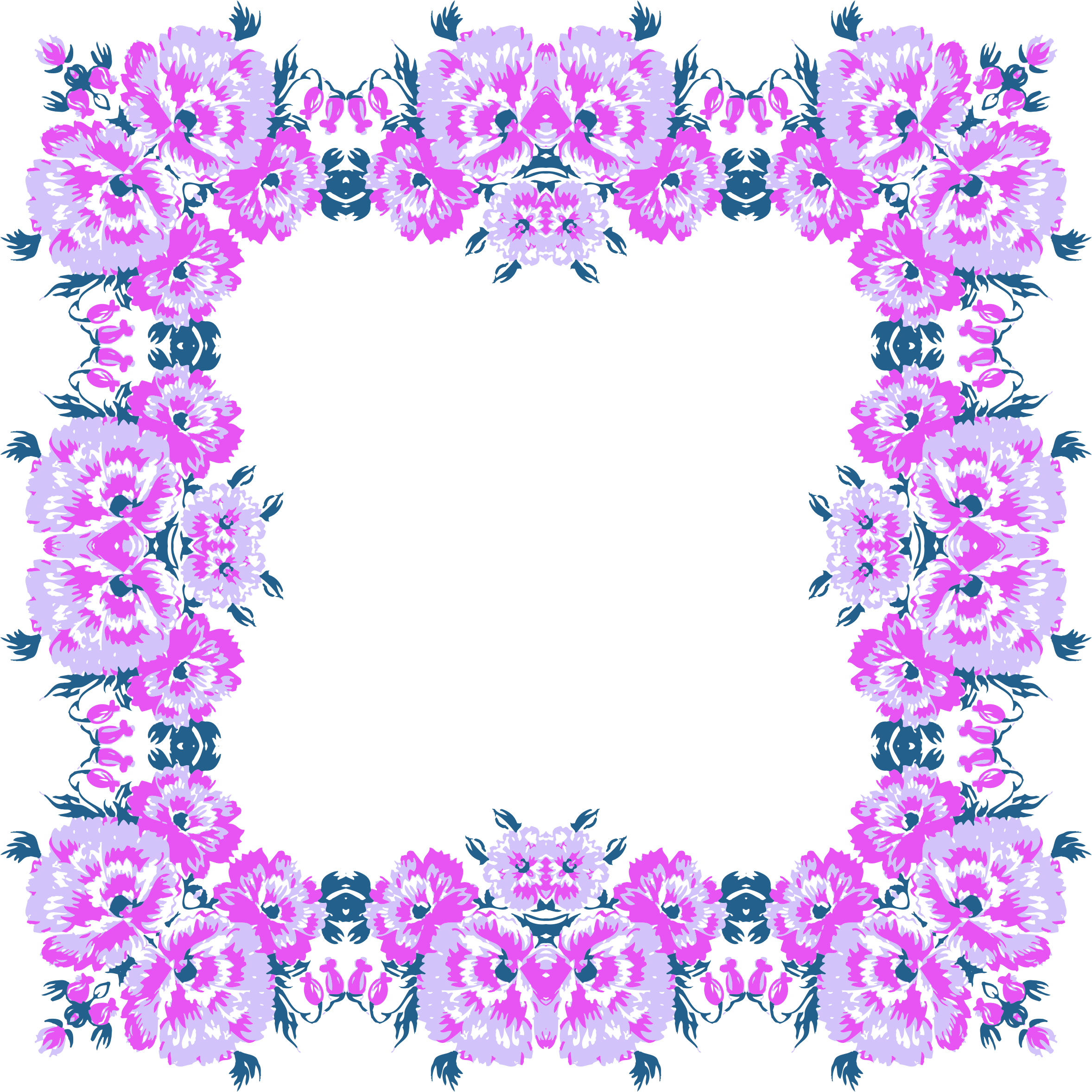 Vibrant_ Floral_ Frame