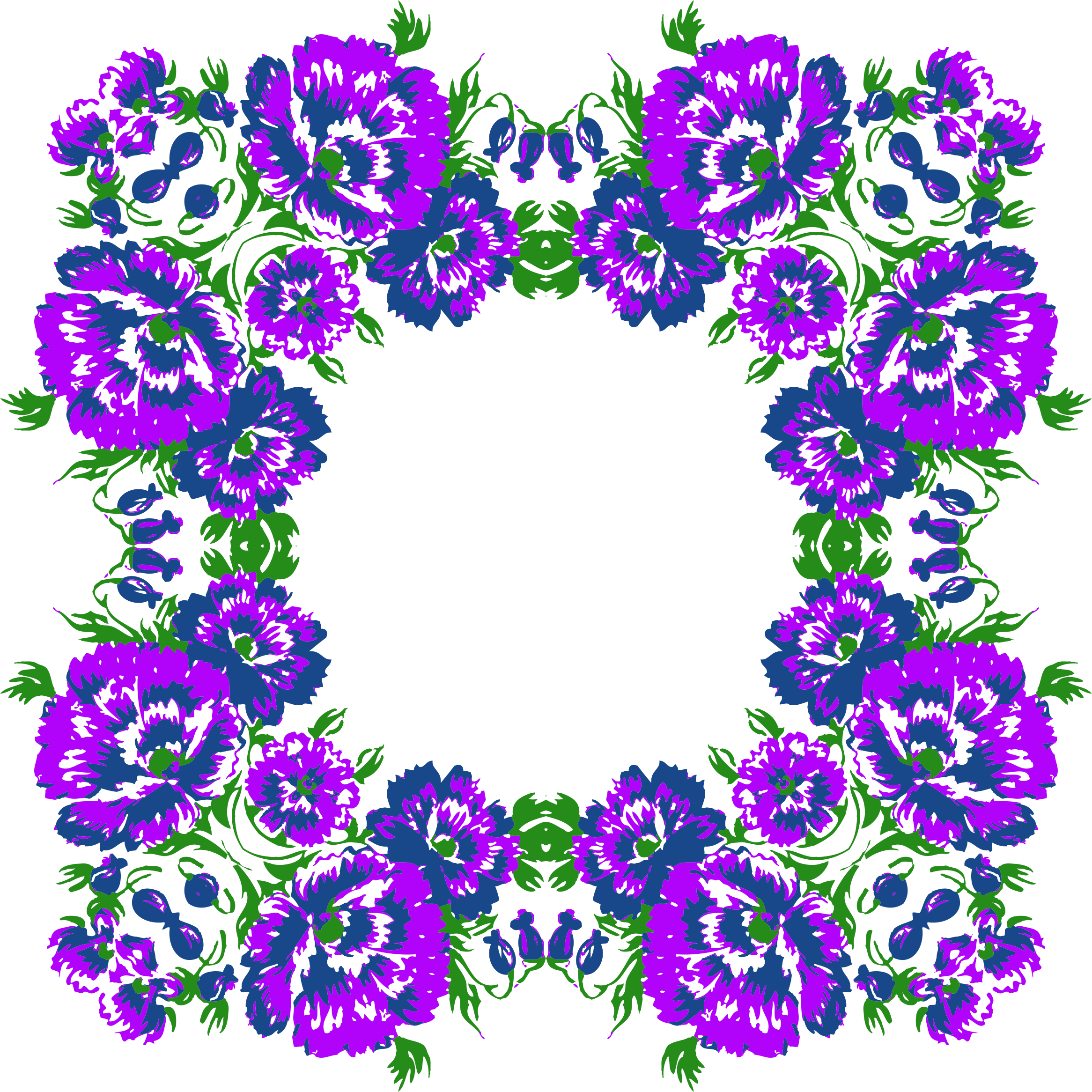 Vibrant_ Floral_ Wreath_ Graphic