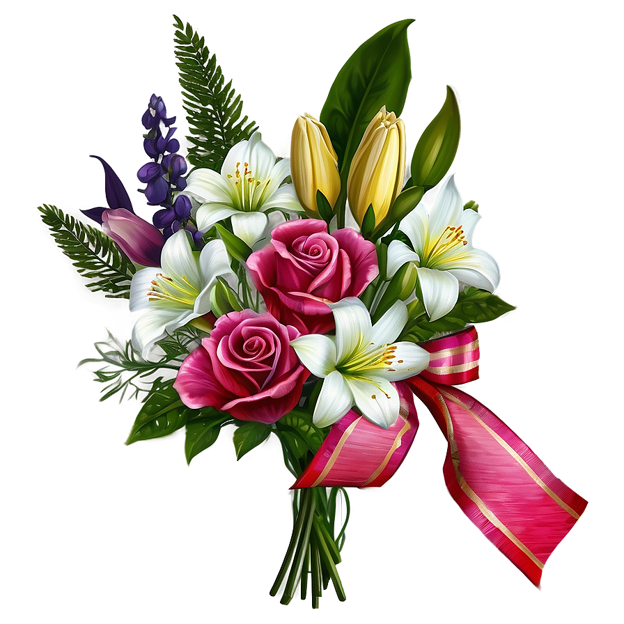 Vibrant Flower Bouquet Png Gbm