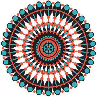 Vibrant Geometric Mandala Art