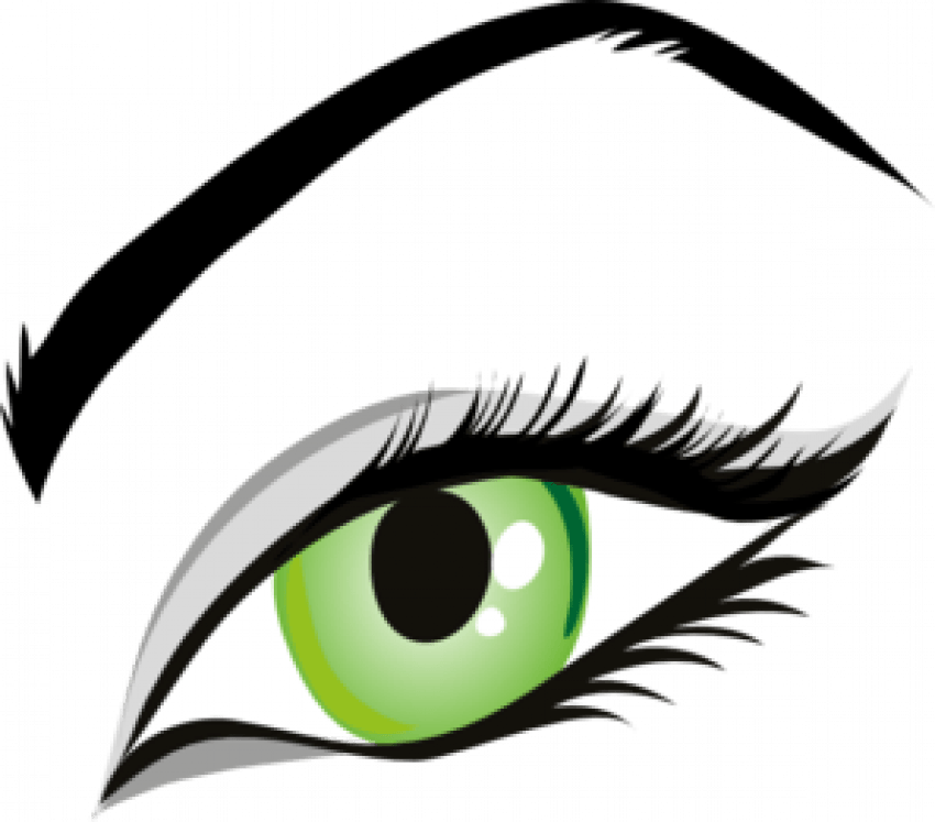 Vibrant Green Eye Illustration