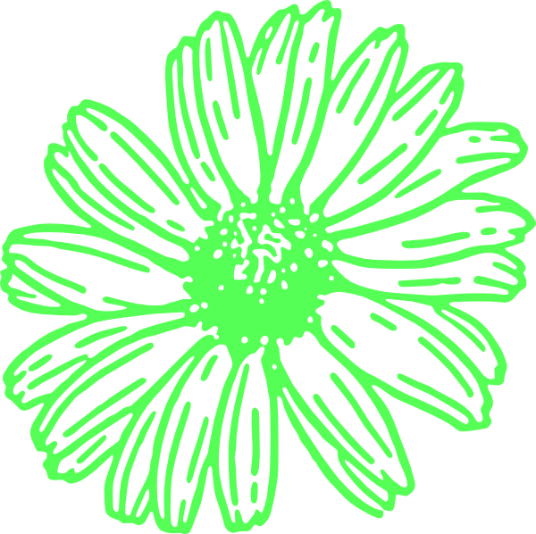 Vibrant Green Floral Illustration