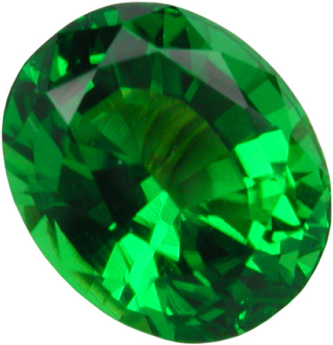 Vibrant Green Gemstone Facet Cut