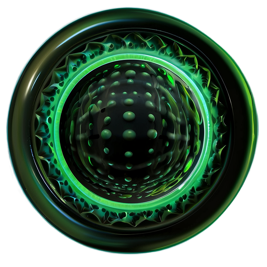 Vibrant Green Glow Png 7