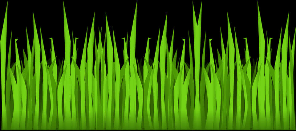 Vibrant Green Grass Vector Illustration