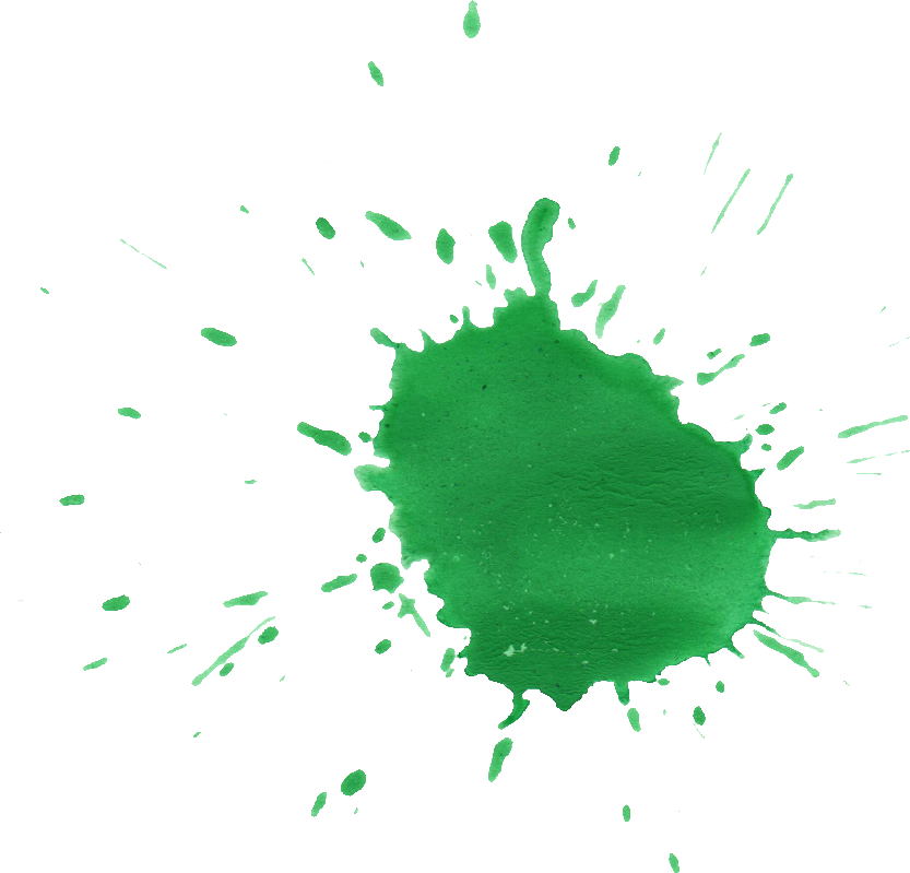 Vibrant Green Ink Splash