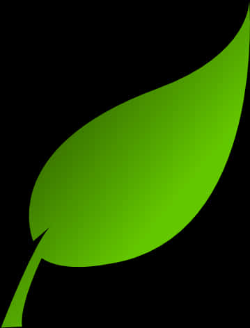 Vibrant Green Leaf Graphic