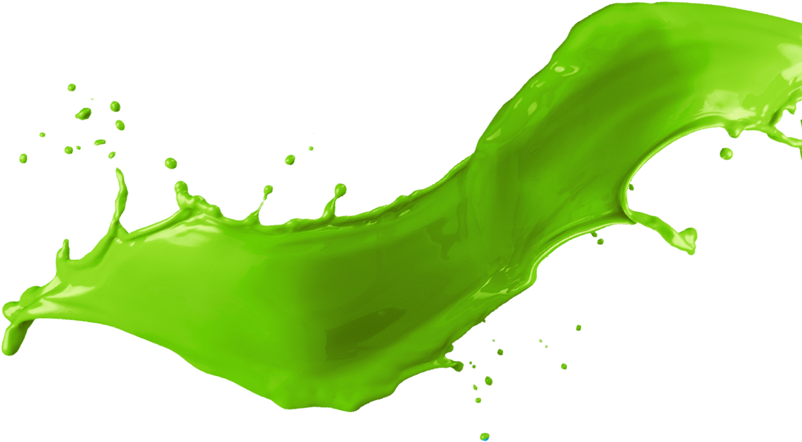 Vibrant Green Paint Splash