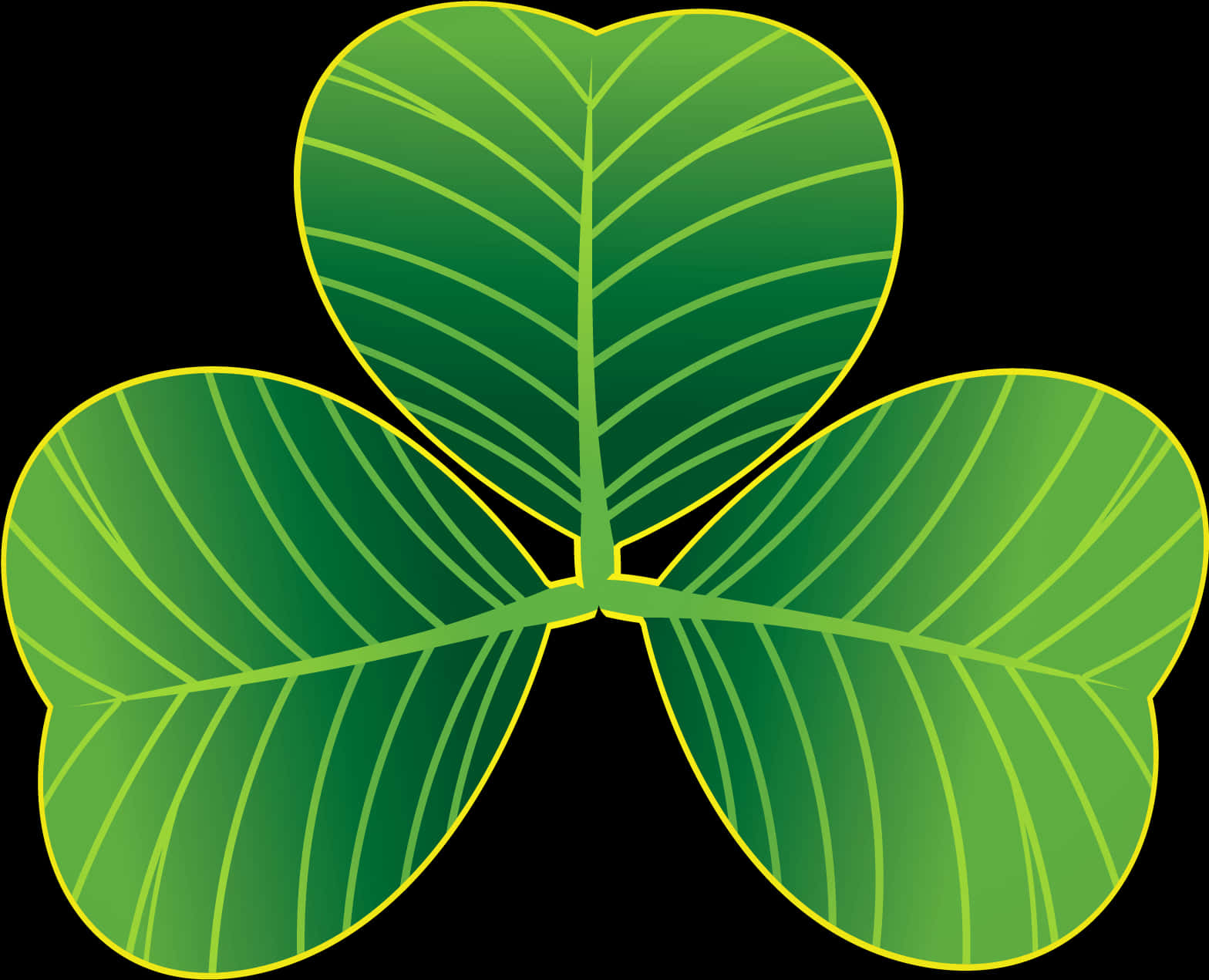 Vibrant Green Shamrock Illustration