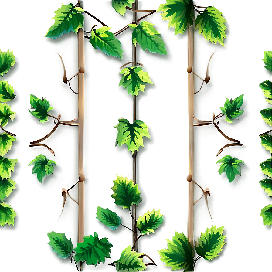 Vibrant Green Vines Pattern