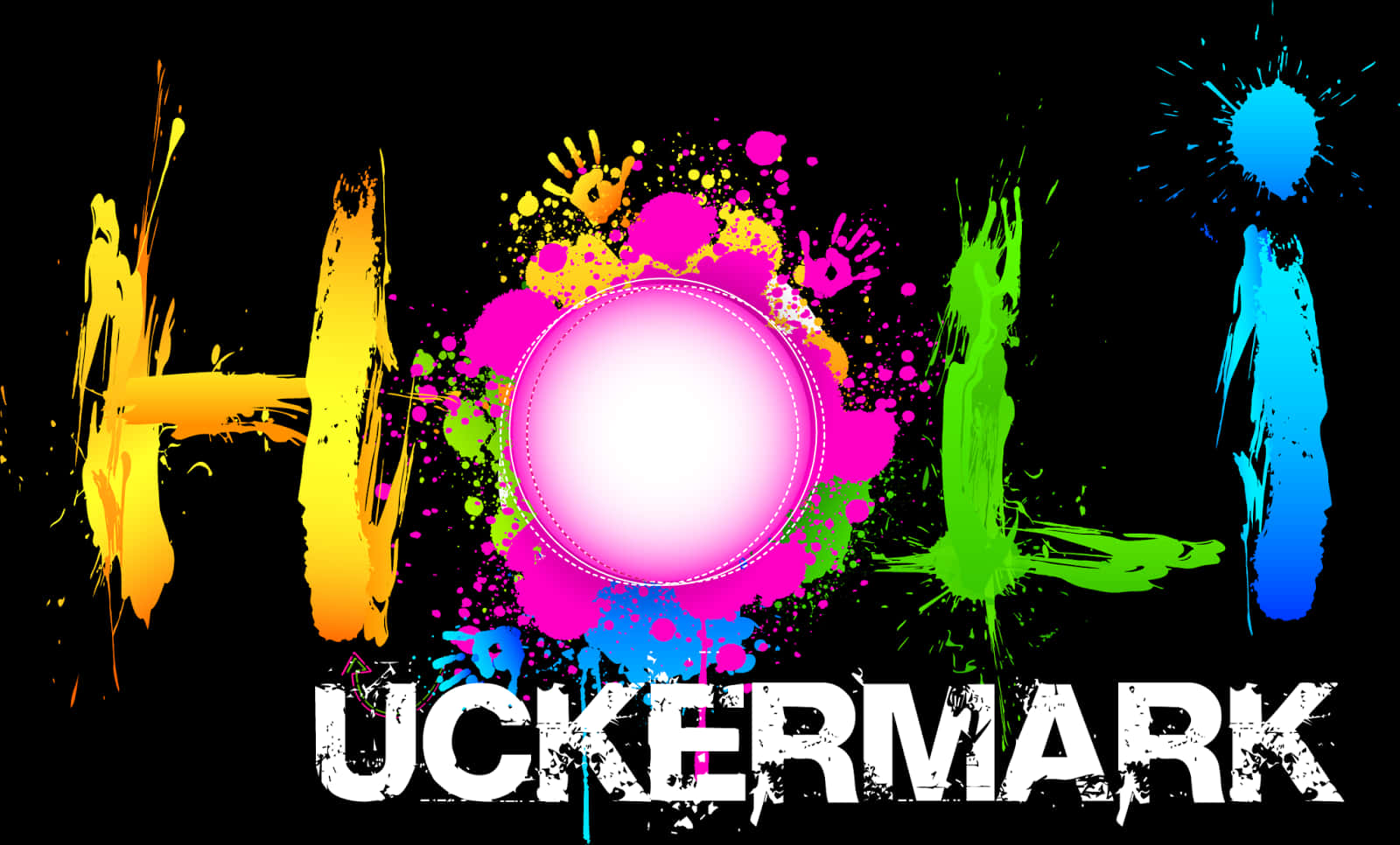 Vibrant Holi Festival Background