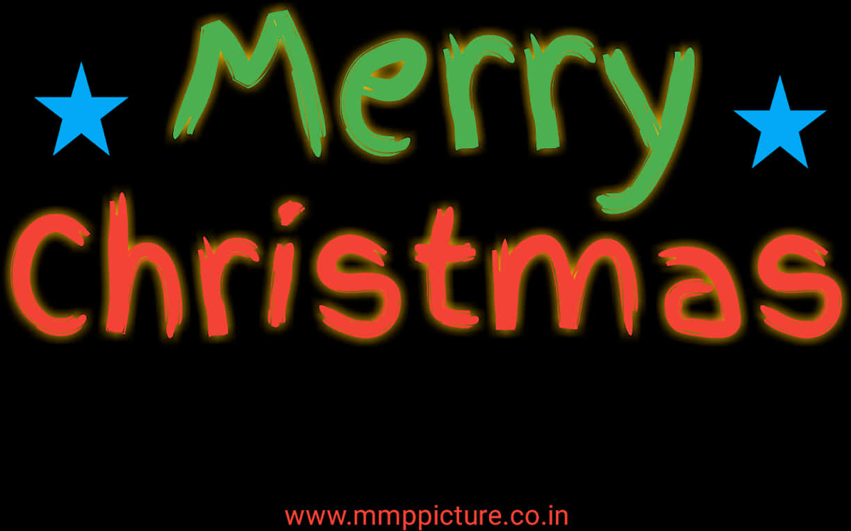 Vibrant Merry Christmas Greeting