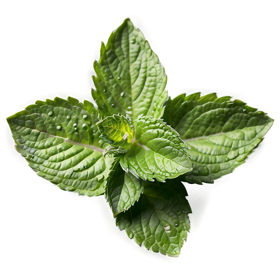 Vibrant Mint Leaves Png Kfm