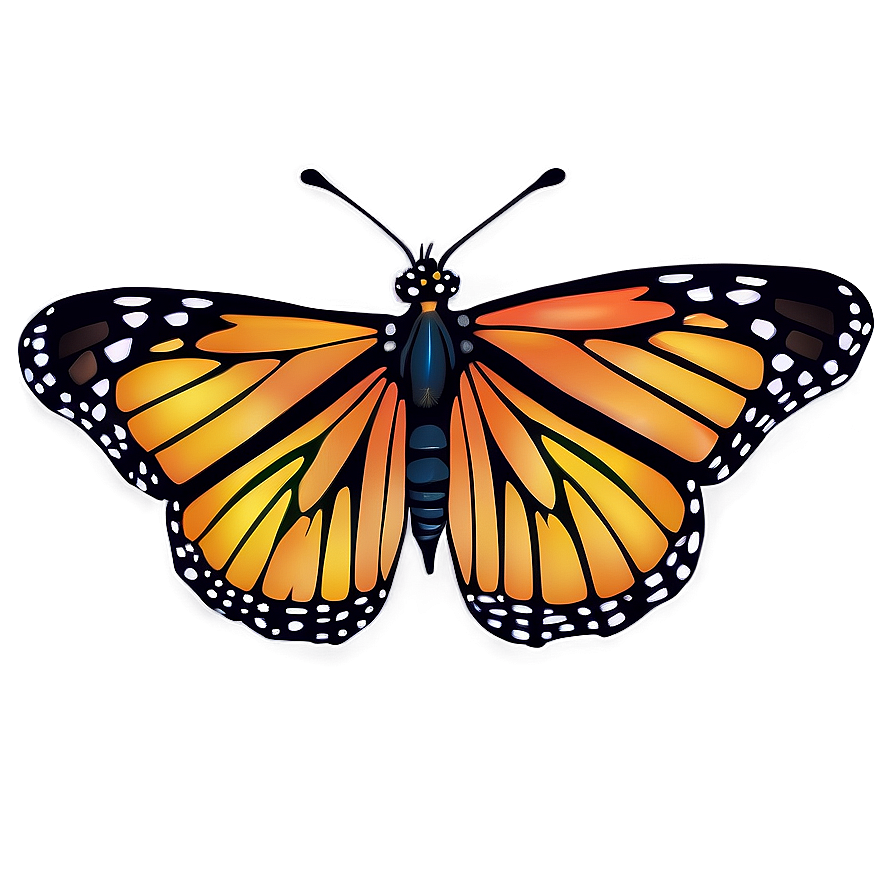 Vibrant Monarch Butterfly Png 87