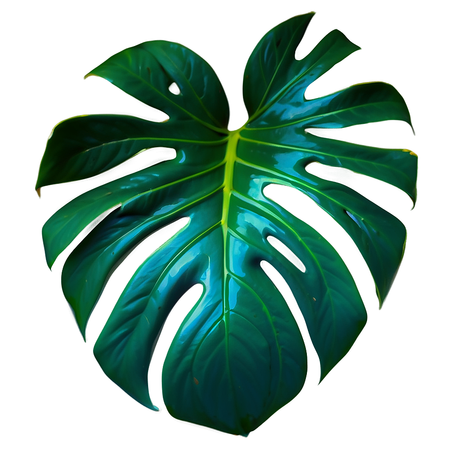 Vibrant Monstera Leaf Detail Png 05232024