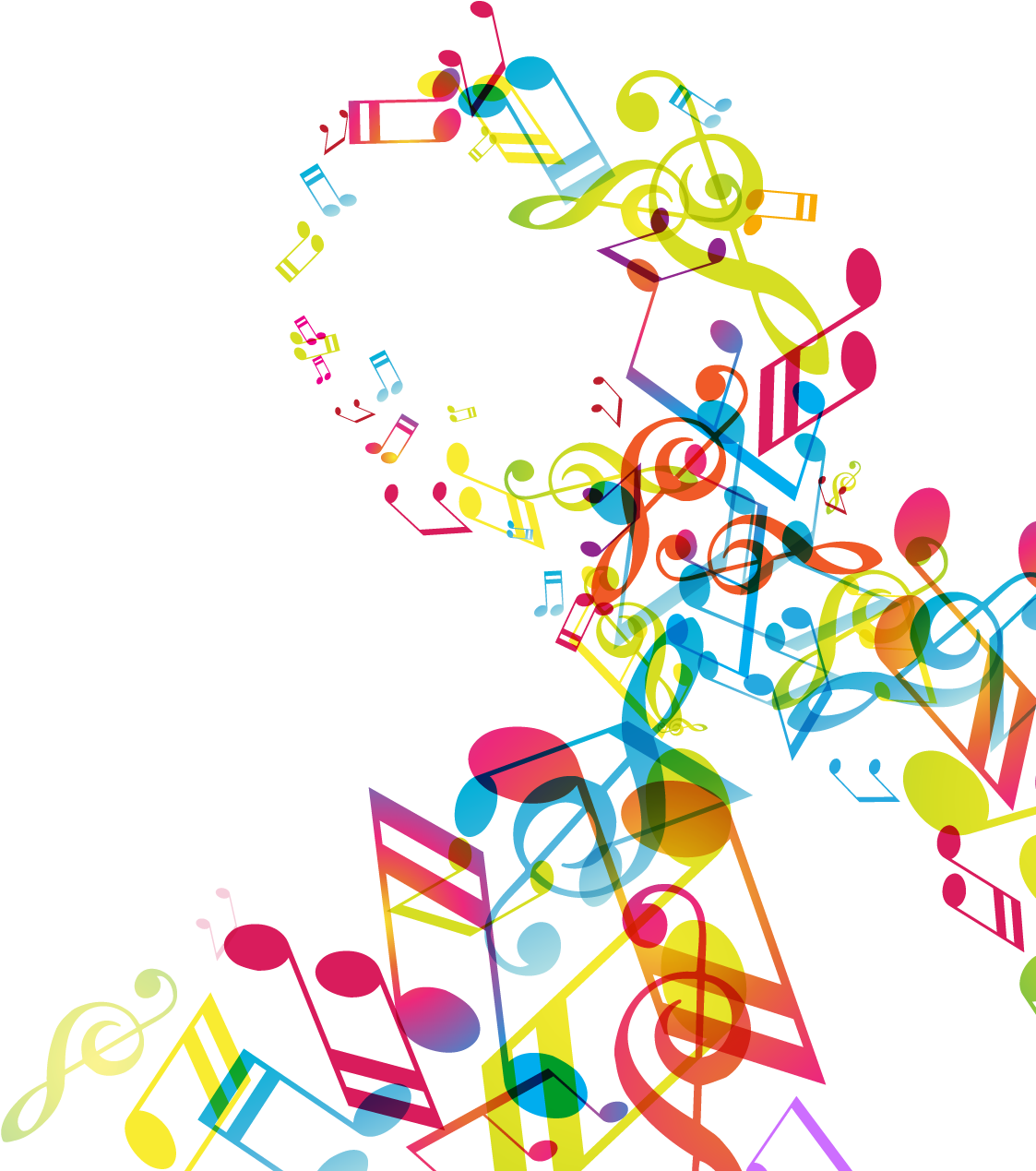 Vibrant_ Musical_ Notes_ Abstract