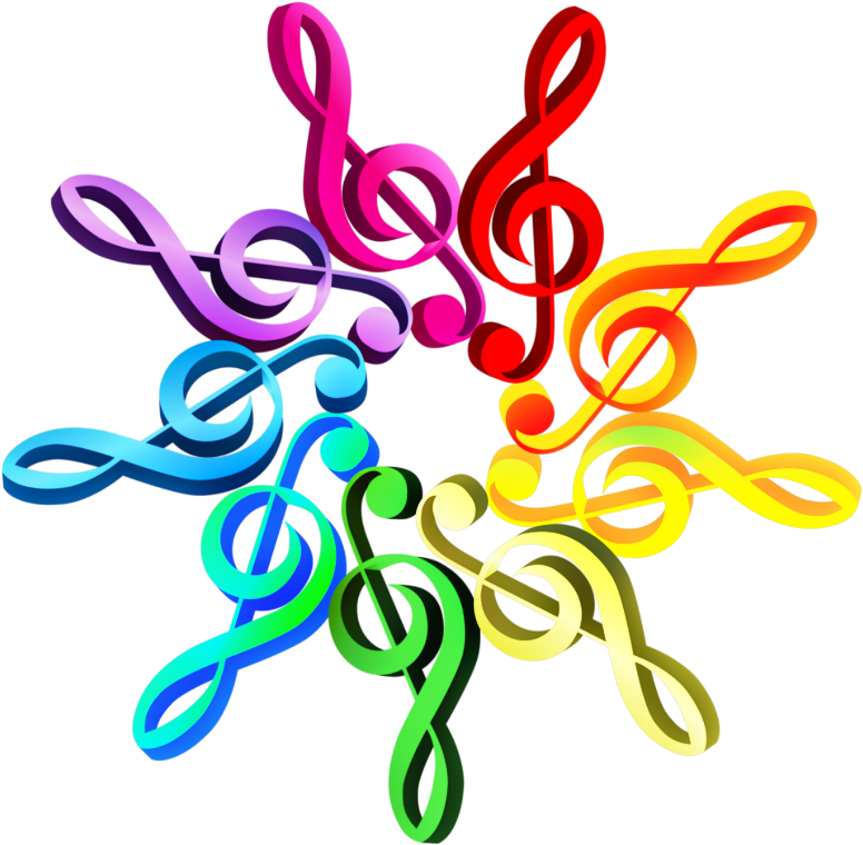 Vibrant_ Musical_ Notes_ Background