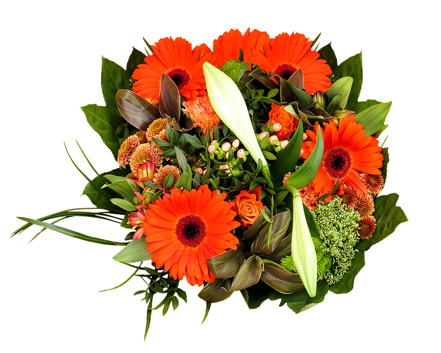 Vibrant Orange Birthday Bouquet