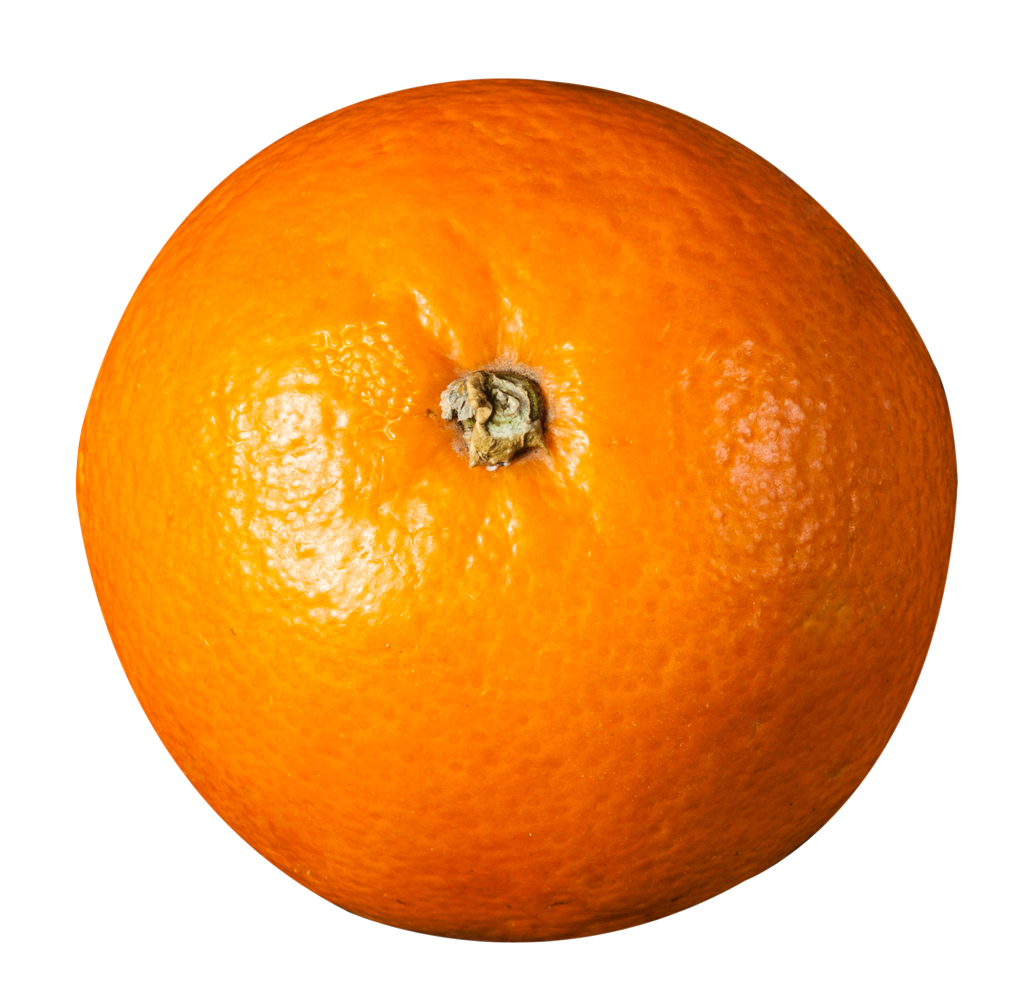 Vibrant Orange Fruit Top View