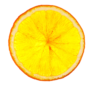 Vibrant Orange Slice Closeup