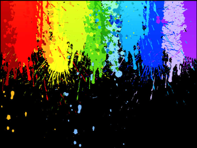 Vibrant Paint Splash Explosion
