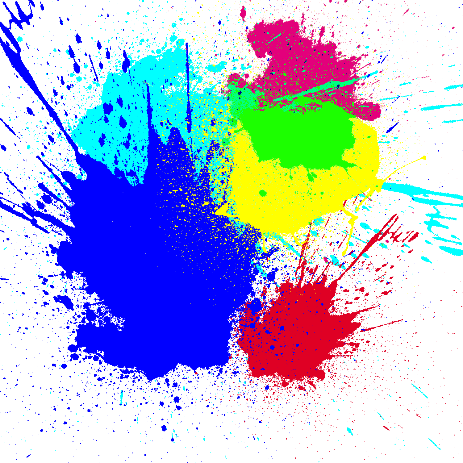 Vibrant Paint Splatter Background