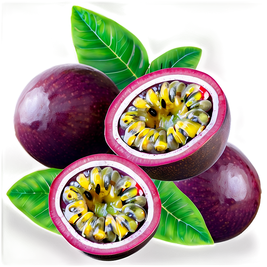 Vibrant Passion Fruit Background Png Pqp23