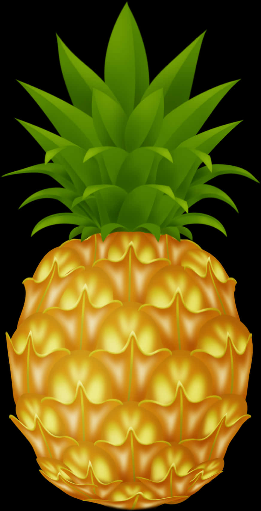 Vibrant Pineapple Graphic