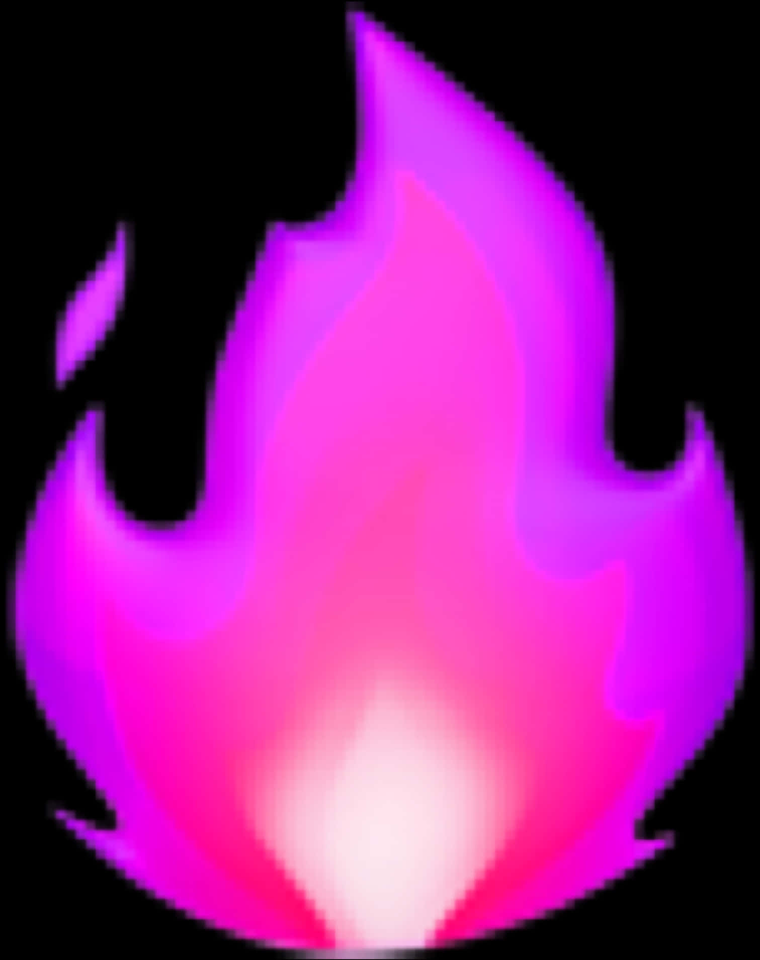 Vibrant Pink Flame Emoji