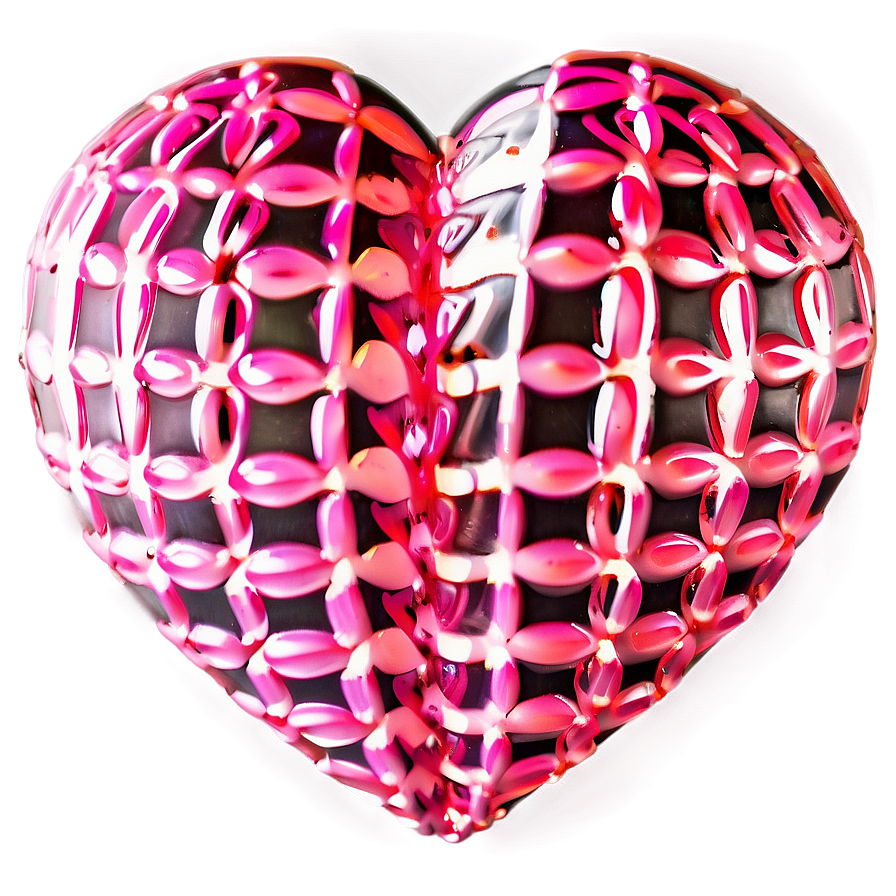 Vibrant Pink Heart Design Png 63